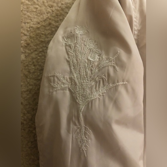 Men's Han Kjobenhavn Beige Nylon Bomber Jacket **Small** - Picture 3 of 13